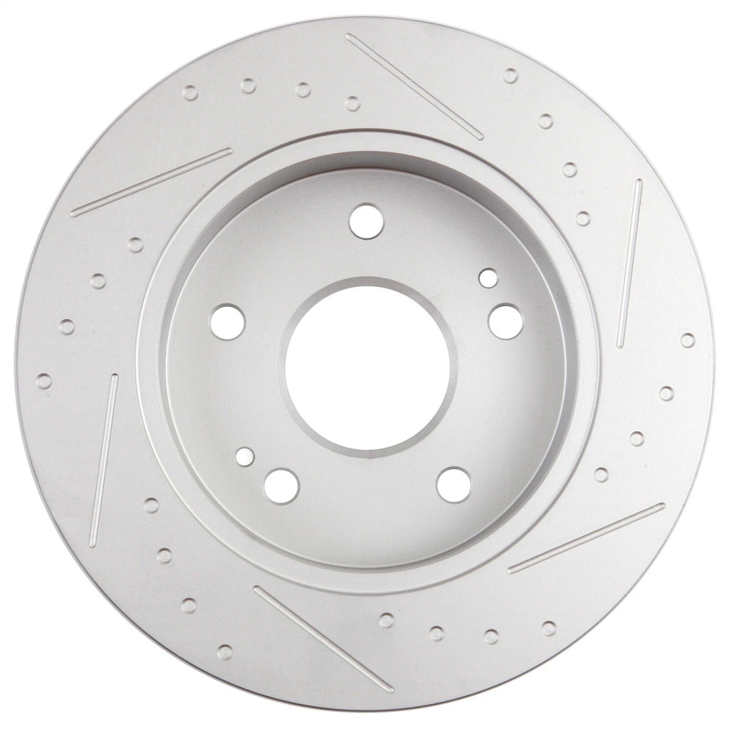 Set of 2 Slotted Rear Brake Rotors for Honda Civic, Prelude
