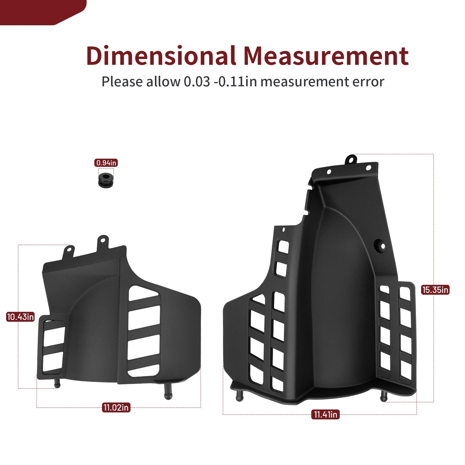 Set of 2 Heel Guards Mud Flaps for Yamaha Blaster (1990–2006) 3JM-21621-00-00