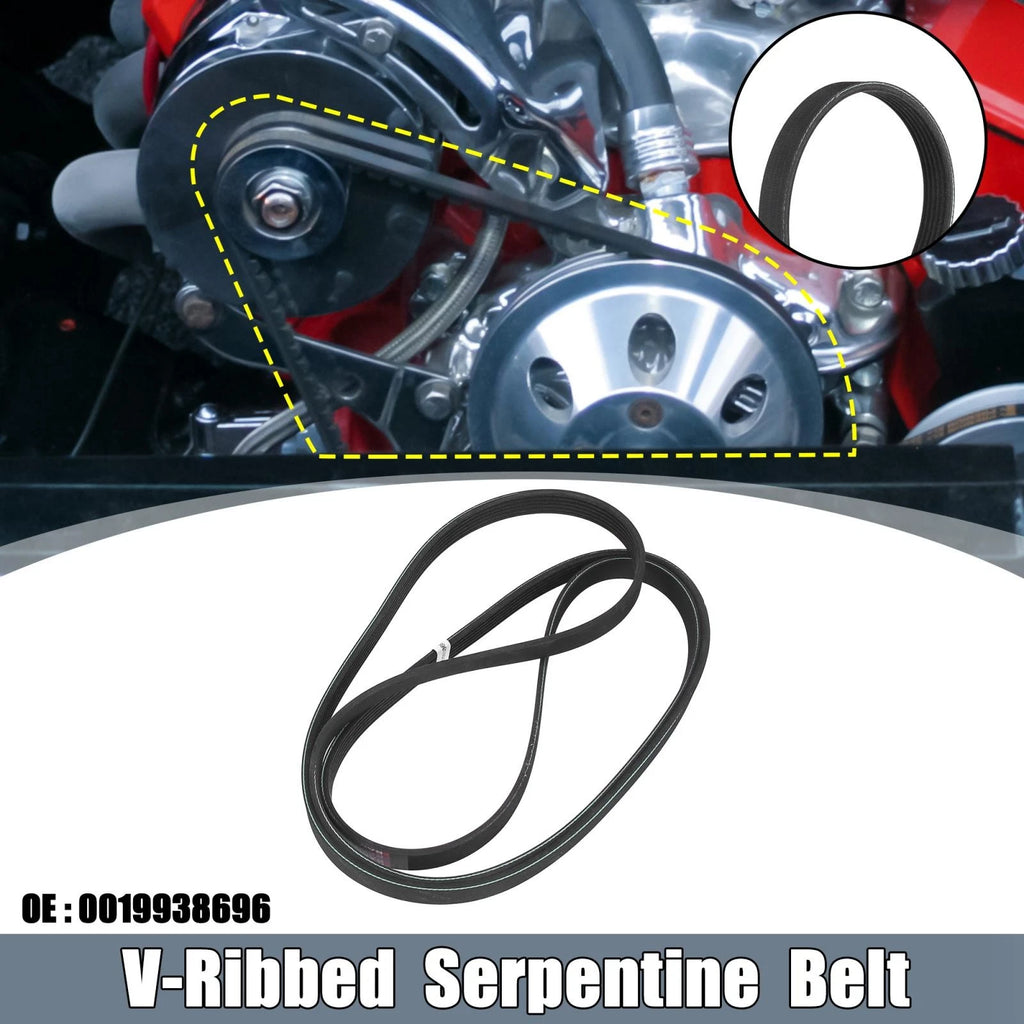 Rubber V-Ribbed Serpentine Belt 6PK2260 0019938696 for Porsche 911 (2004–2005)