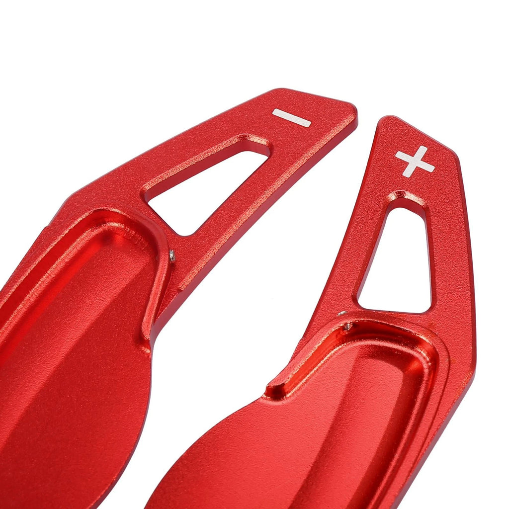Pair Red Shift Paddle Covers for Smart Fortwo Forfour (2007–2020)