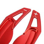 Pair Red Shift Paddle Covers for Smart Fortwo Forfour (2007–2020)