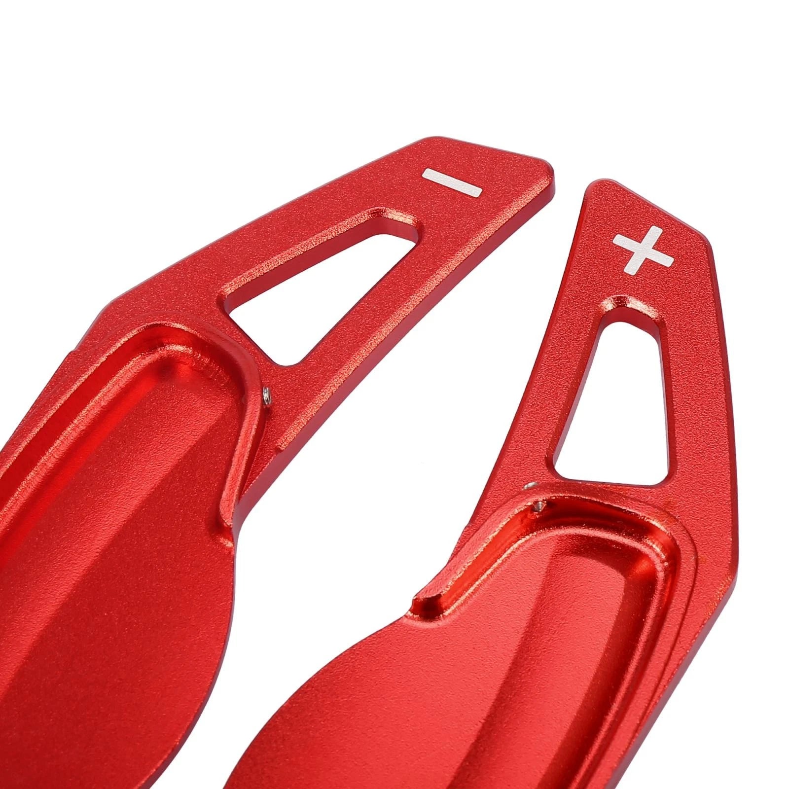 Pair Red Shift Paddle Covers for Smart Fortwo Forfour (2007–2020)