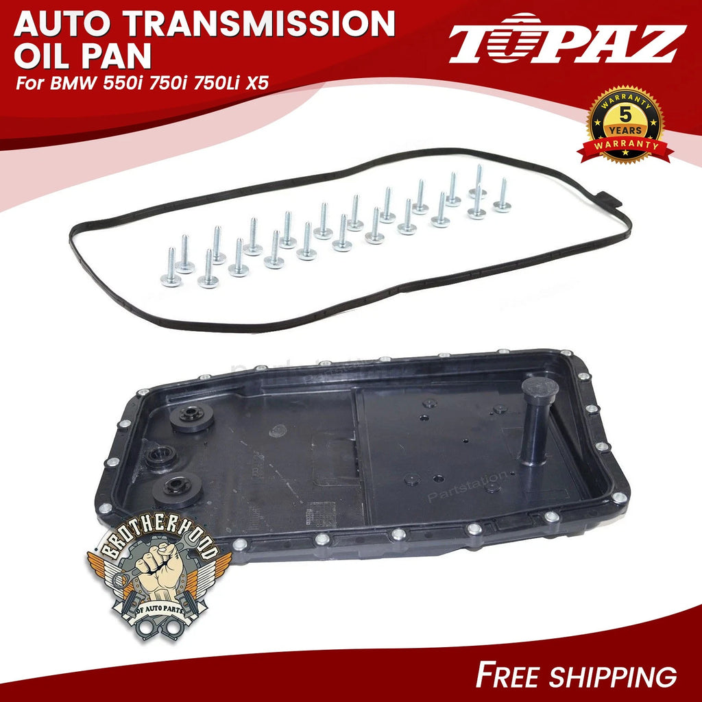 Transmission Oil Pan with Filter, Gasket & Screw for BMW 550i 750i X5 (2006–2017)
