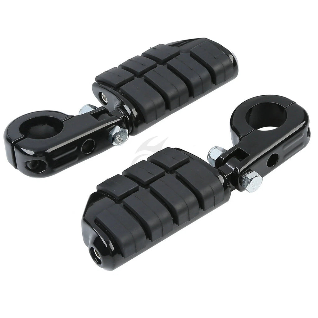 1-1/4" Highway Engine Guards Footpeg Pegs for Honda Yamaha (Fitment Specific)
