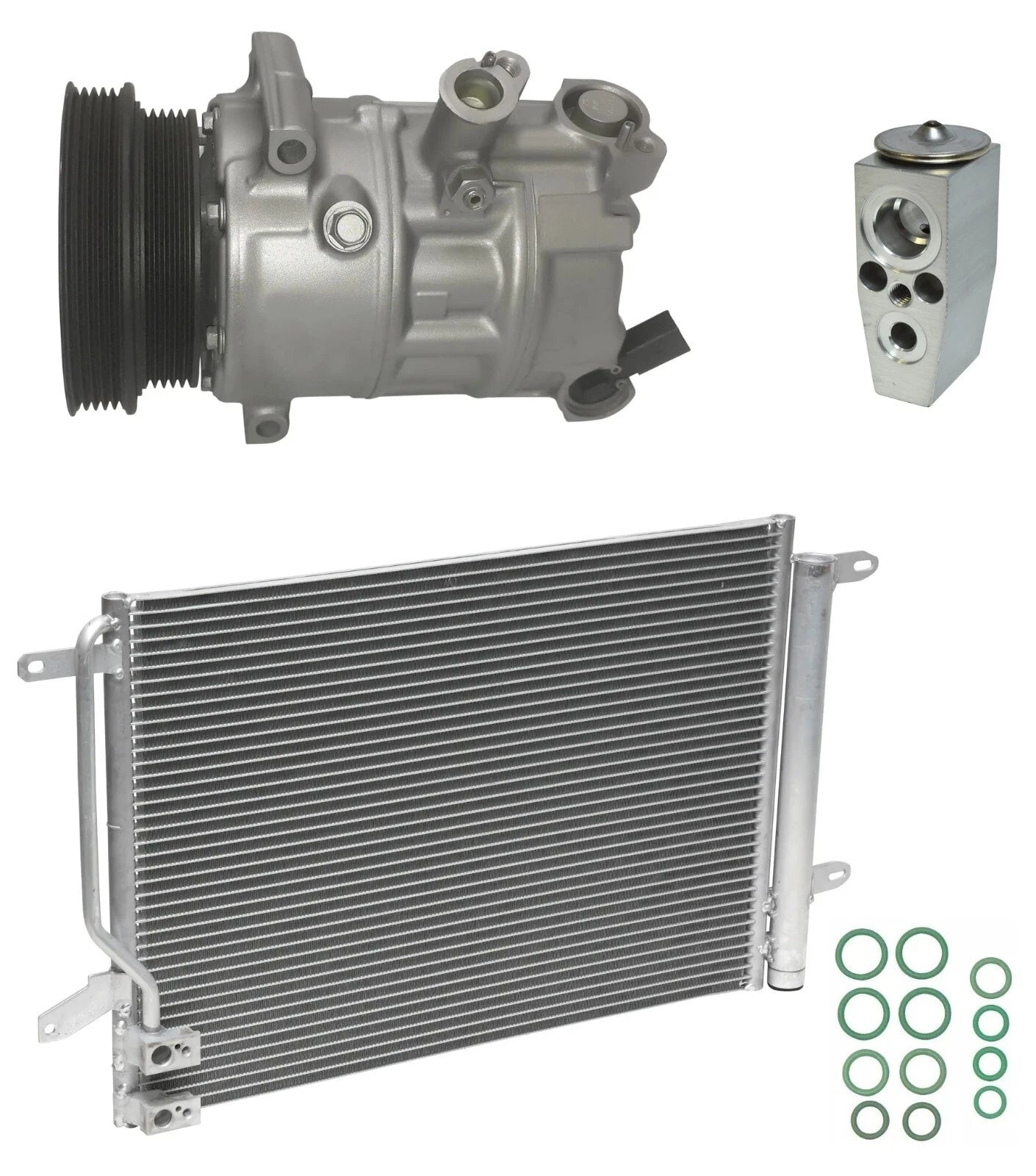 A/C Compressor Kit With Condenser for Volkswagen Beetle 2.5L (2014–2015)