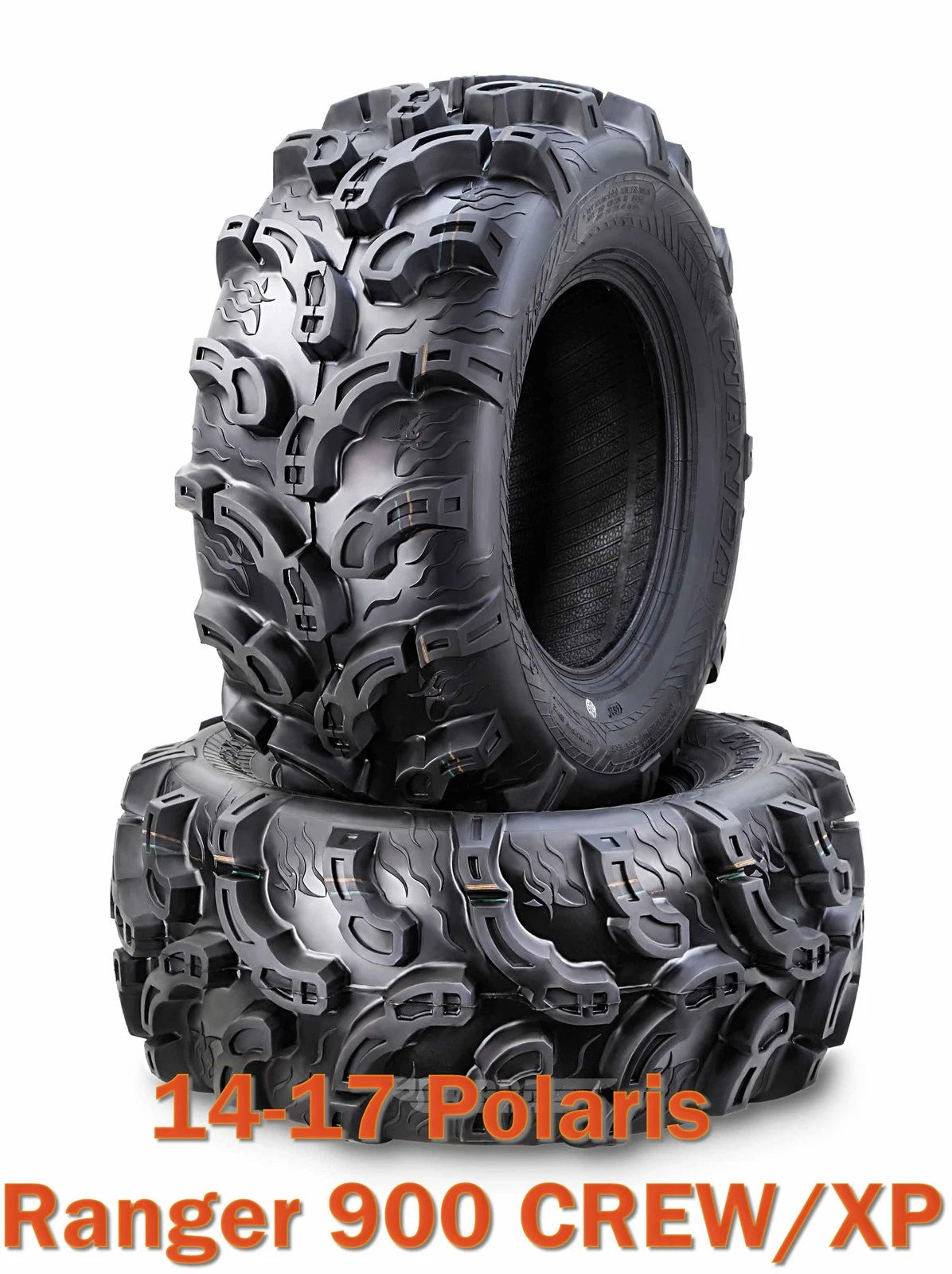 Set of 4 Front Tires for Polaris Ranger 900 CREW/XP (2014–2017) 26x9-12 Super Lug Mud