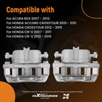 Front Pair (2) Brake Caliper w/Bracket for Acura RDX (2007–2012) 19-B2959 19-B2958