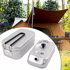 2-in-1 Camping Lunch Box Water Kettle Set Cookware
