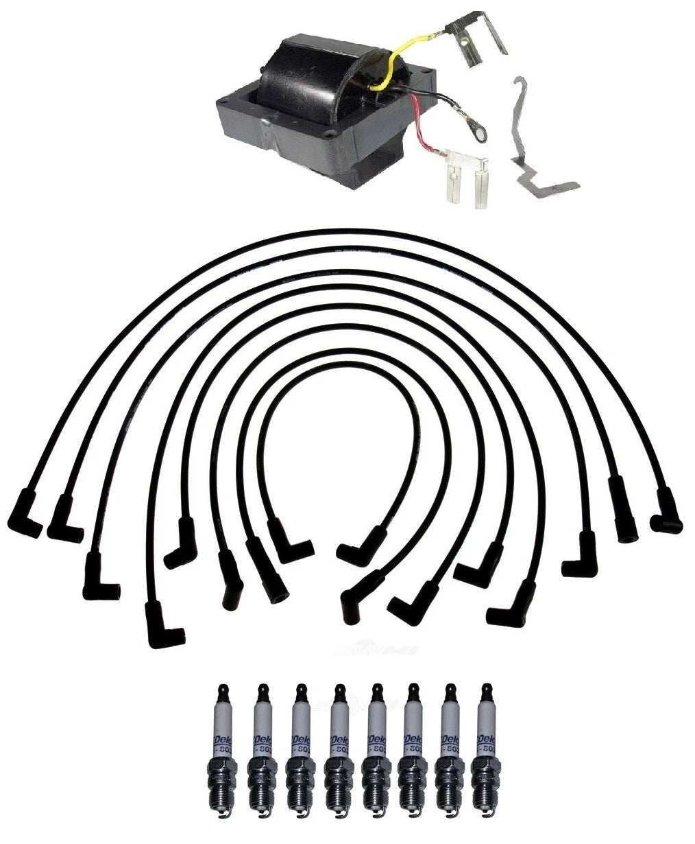 Ignition Wires & Spark Plugs Kit for Chevrolet C10 K10 Jimmy C1500 (1973–1987)