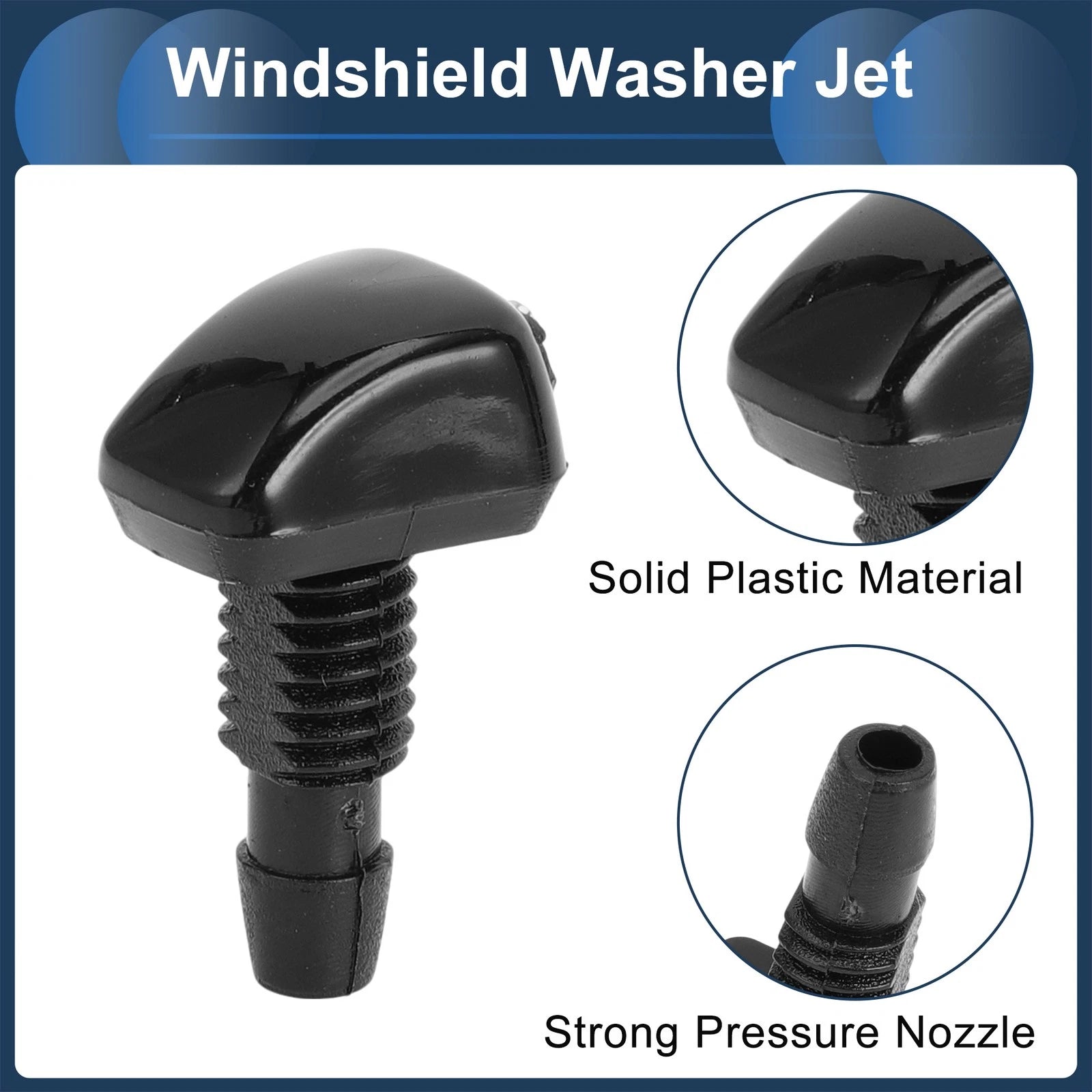 Windshield Washer Nozzle with Hose Connector for Ford Buick 