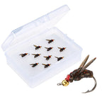 2010pcs High Carbon Steel Hooks for Trout and Salmon Fly Fishing