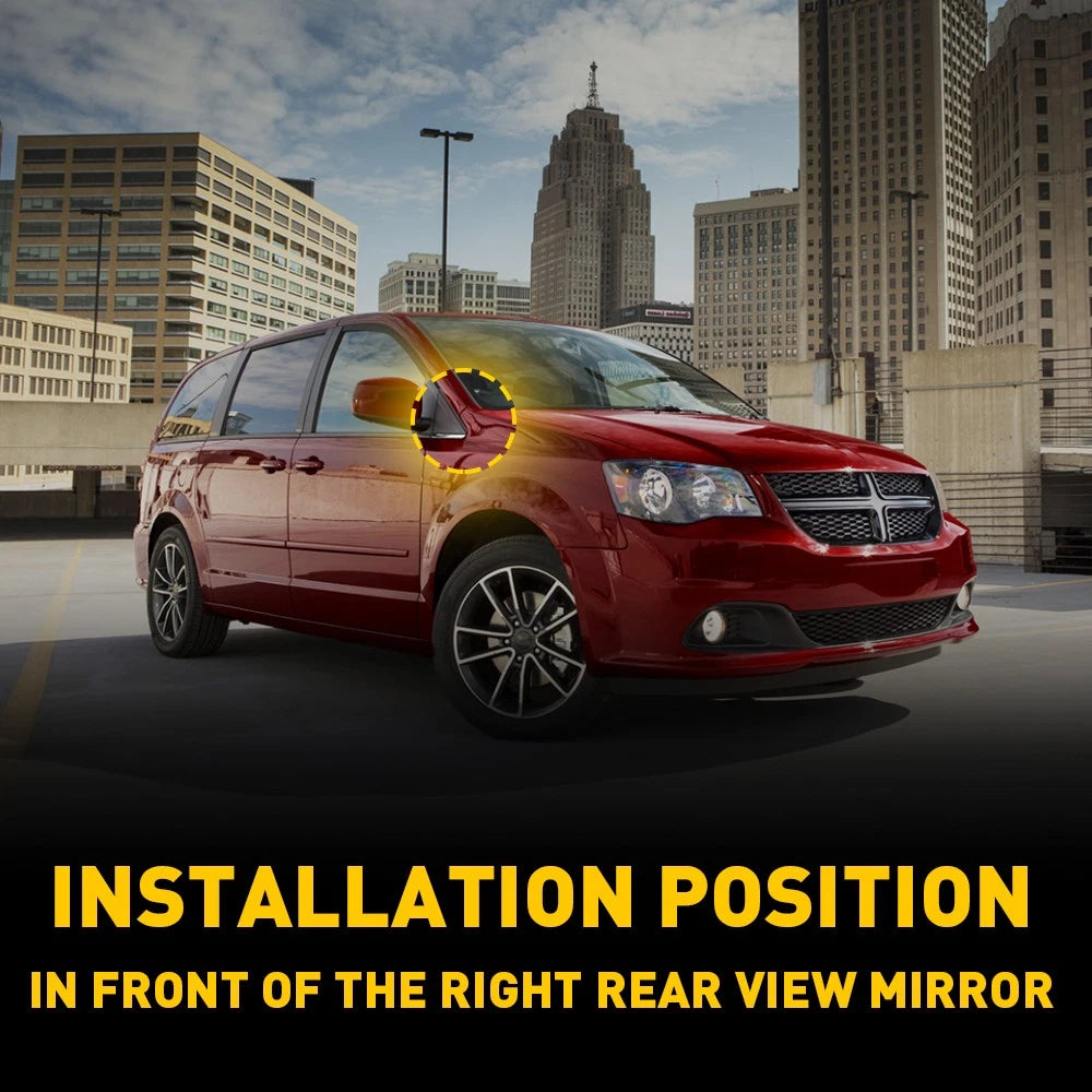 Right Passenger Side Mirror Flag Molding for Chrysler Town & Country (2008–2016)
