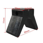 Non-Marking V-Style Rubber Bow Stop for Boat Trailers (Universal Fit)