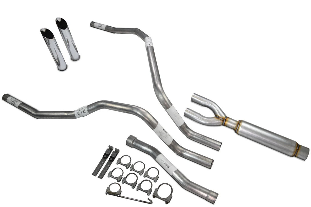 Dual Exhaust Glasspack Slash Cut Tip for Nissan Titan (2004–2006)