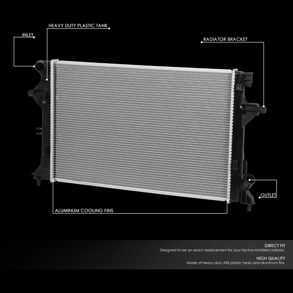 Aluminum Core Engine Cooling Radiator DPI 13609 for Elantra GT (2016–2019)