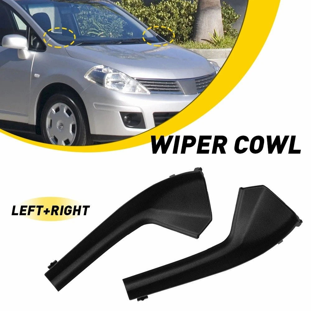 Set of 2 Cowl Grille Outer Extension Trim for Nissan Versa (2007–2012)