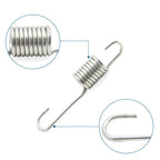 2 x 8cm Silver Tone Motorcycle Brake Pedal Return Springs for CG125
