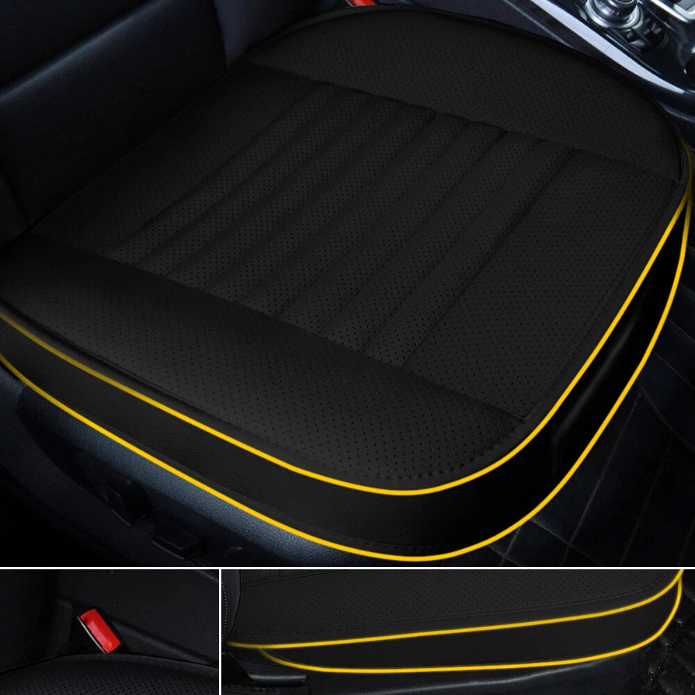 Car Seat Cover for Universal Fit (PU Leather, Black)