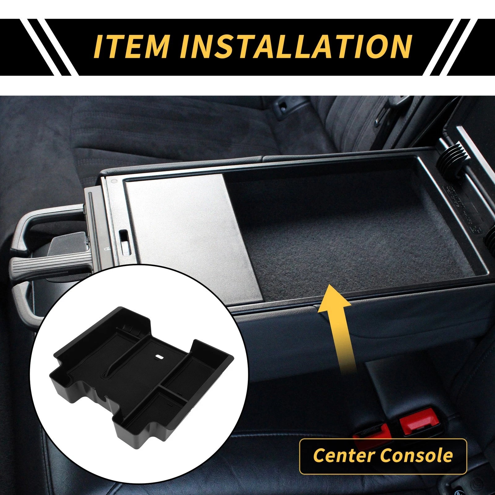 Center Console Organizer Tray for Chevy Silverado 1500, GMC (2019–2023)