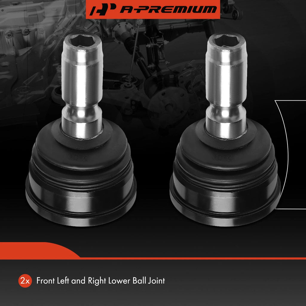 2X Front Lower Suspension Ball Joints for Ford Mustang (2010-2014)