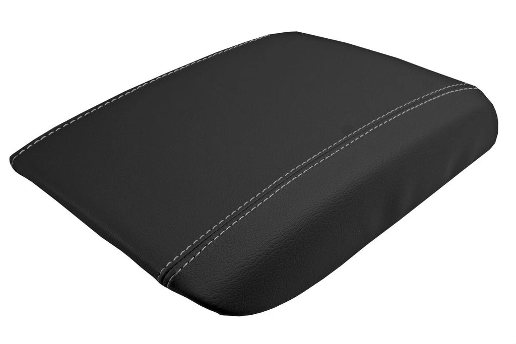 Console Lid Pull Over Cover Leather for GMC Denali (2003–2008) Gray Stitch