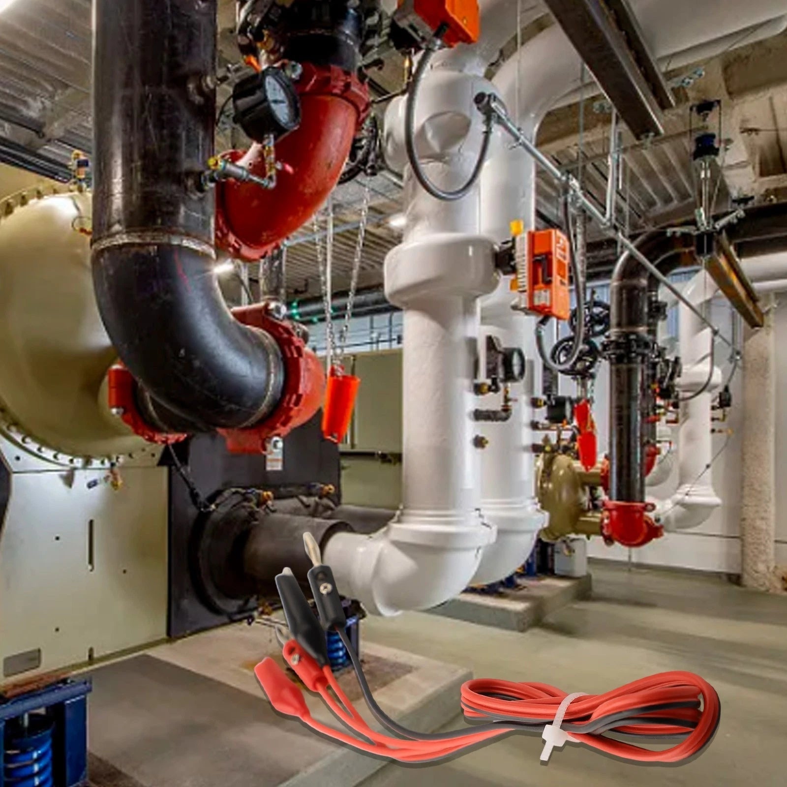 Test Leads with Insulated Alligator Clips for Electrical Testing