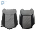 Set of 2 Seat Covers for Toyota Tundra (2014–2021) Cloth Gray/Black