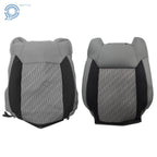 Set of 2 Seat Covers for Toyota Tundra (2014–2021) Cloth Gray/Black