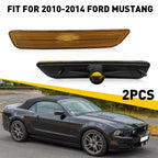 Amber Front Bumper Side Marker Lights for Ford Mustang (2010–2014) EV