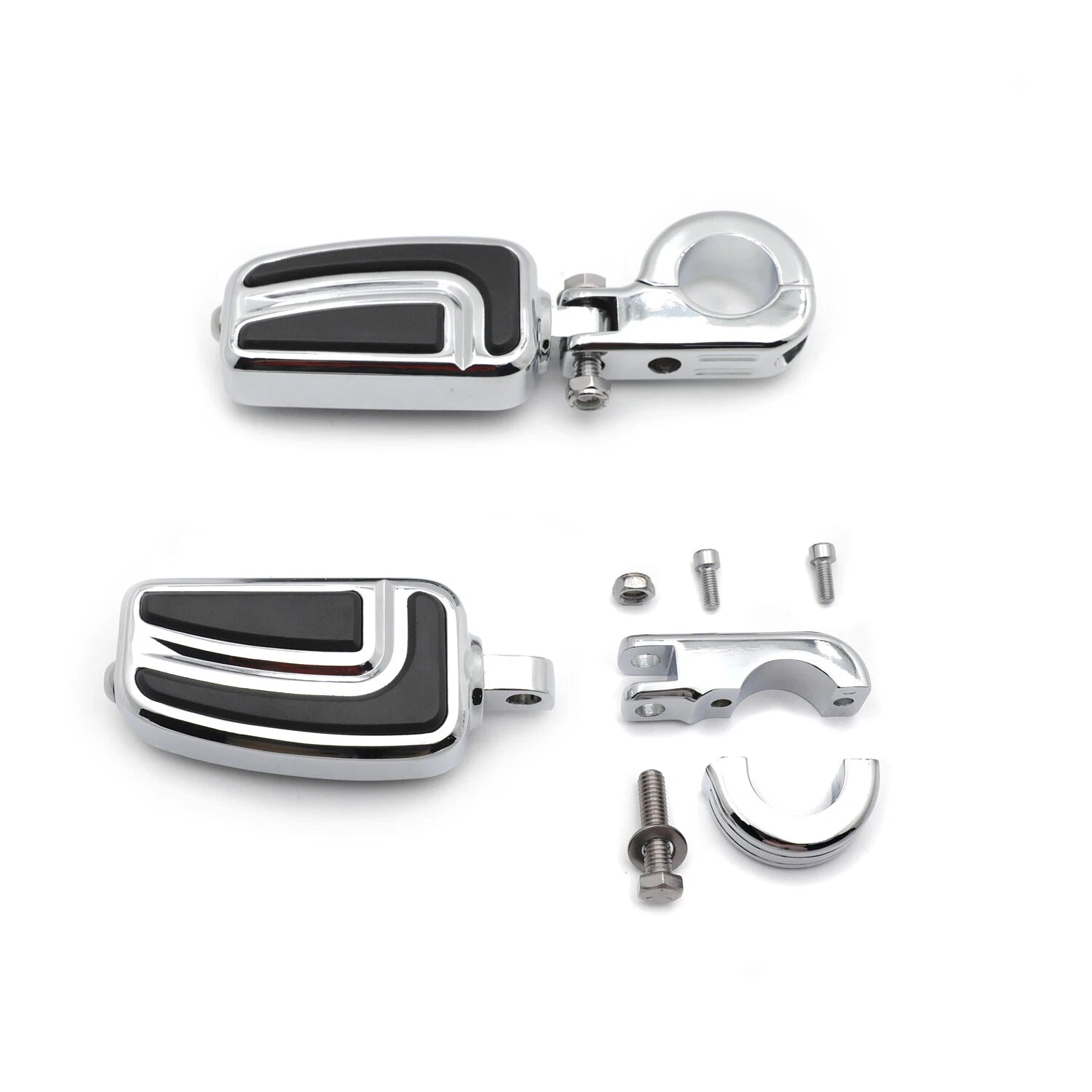 AirFlow Foot Pegs 1.25" for Harley Softail Glide Road King CVO Street Glide