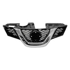 Replacement Black Chrome Plastic Front Grille For 2014-2015 Nissan Rogue