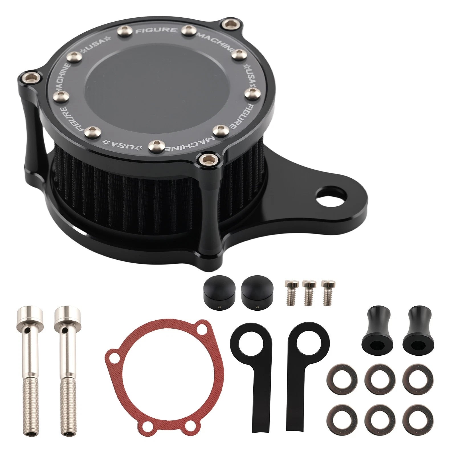 Billet Aluminum Intake Filter for Harley Dyna Super Glide (1993–2017) Black