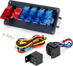 Ignition Switch Panel with LED for Racing Car (12V)