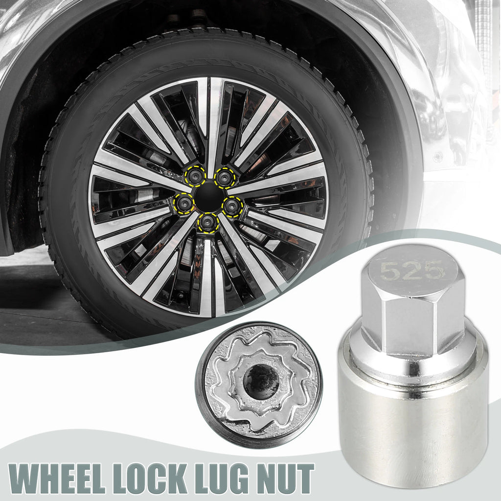 525 Wheel Lock Lug Nut Anti Theft Screw Removal Key for Volkswagen Scirocco (2009–2017)