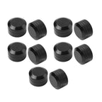 10x Engine Bolt Topper Caps Cover Black for Harley Dyna Softail