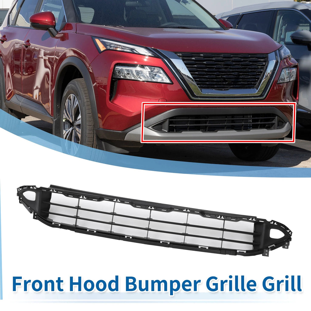 Front Lower Hood Bumper Grille Grill for Nissan Rogue 2.5L (2021) No.622546RA0A