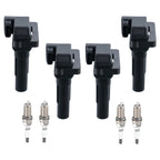 Ignition Coils & Spark Plugs Set for 2010–2012 Subaru Legacy 2.5L Turbo H4