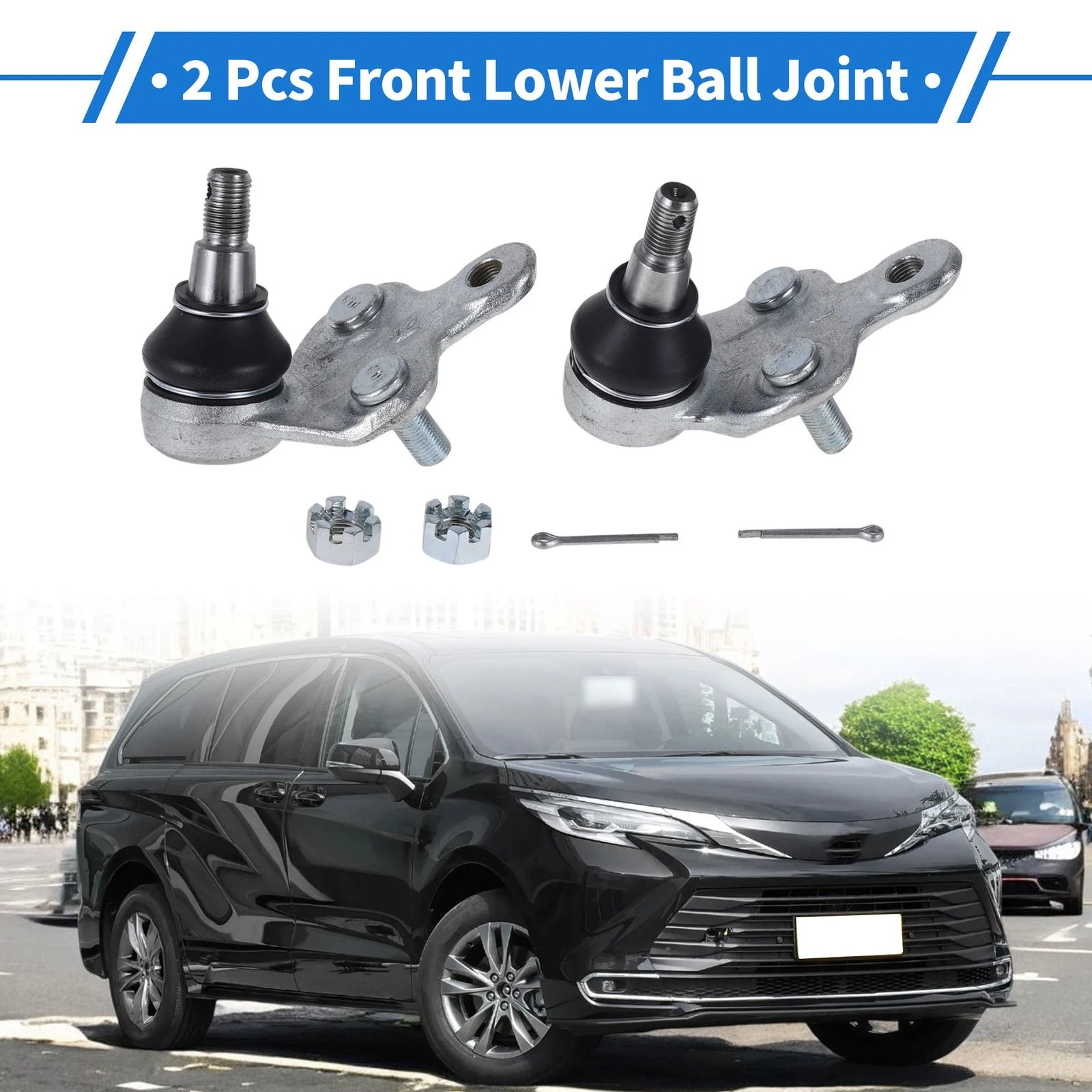 2X Front Lower Ball Joints for Toyota Camry (2001–2006) No. 4334009010/4333009560