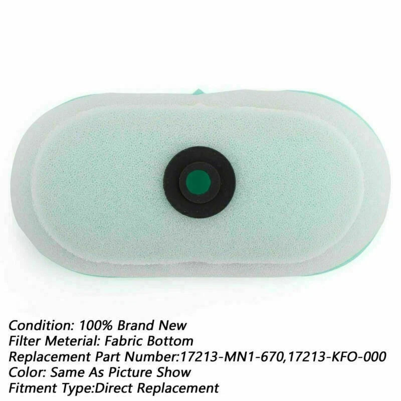 Air Filter Cleaner for Honda XR250L XR250R XR350R XR400R XR600L XR600R (1990–2007)