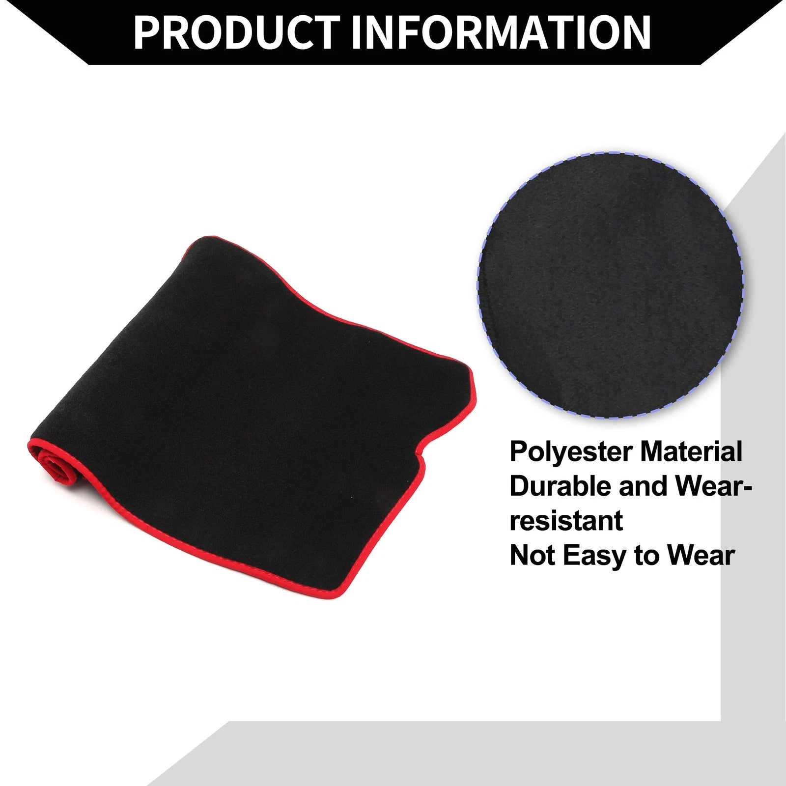 Dashboard Cover Mat for Mazda CX-30 (2020–2024) Black Red