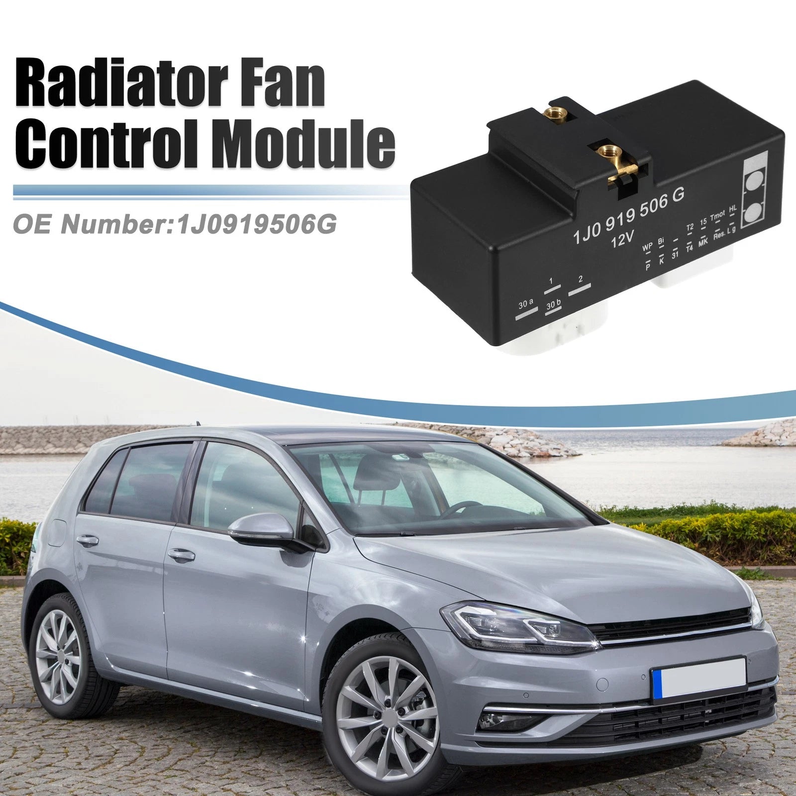 Radiator Fan Control Module for Volkswagen Golf (1999) No. 1J0919506G