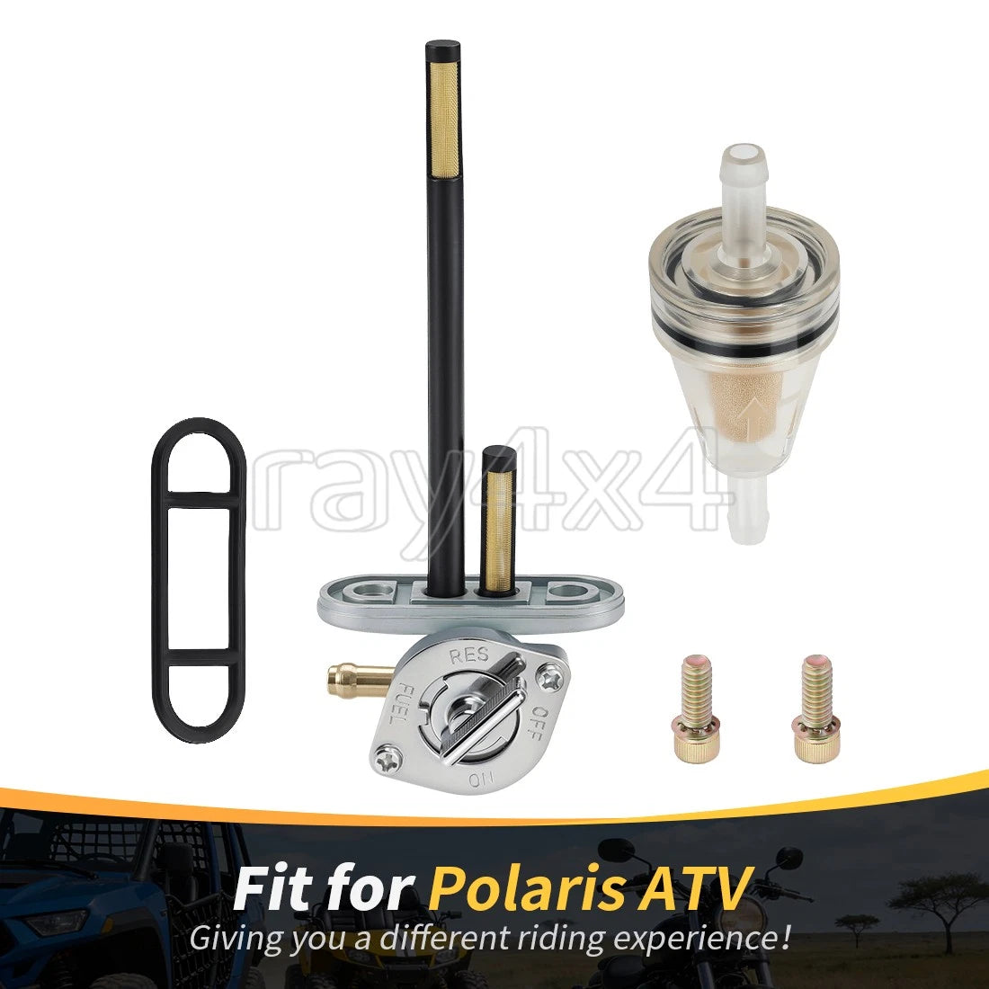 Aluminum Fuel Valve Petcock for Polaris Scrambler Magnum Big Boss (1995–2005)