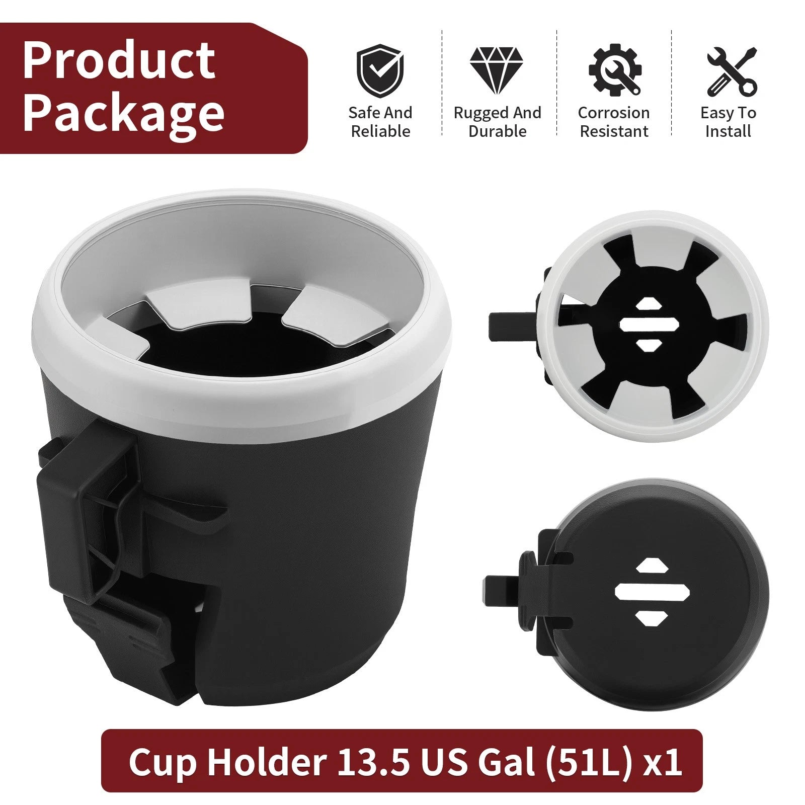 Cup Holder for Sea-Doo Fish Pro (2021-2025)