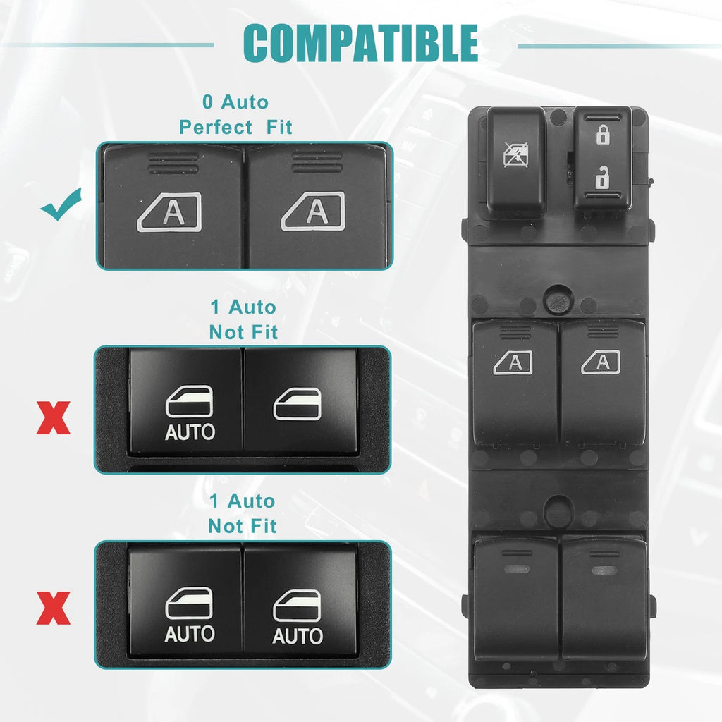 Power Window Switch Control for Nissan Maxima (2016–2023)