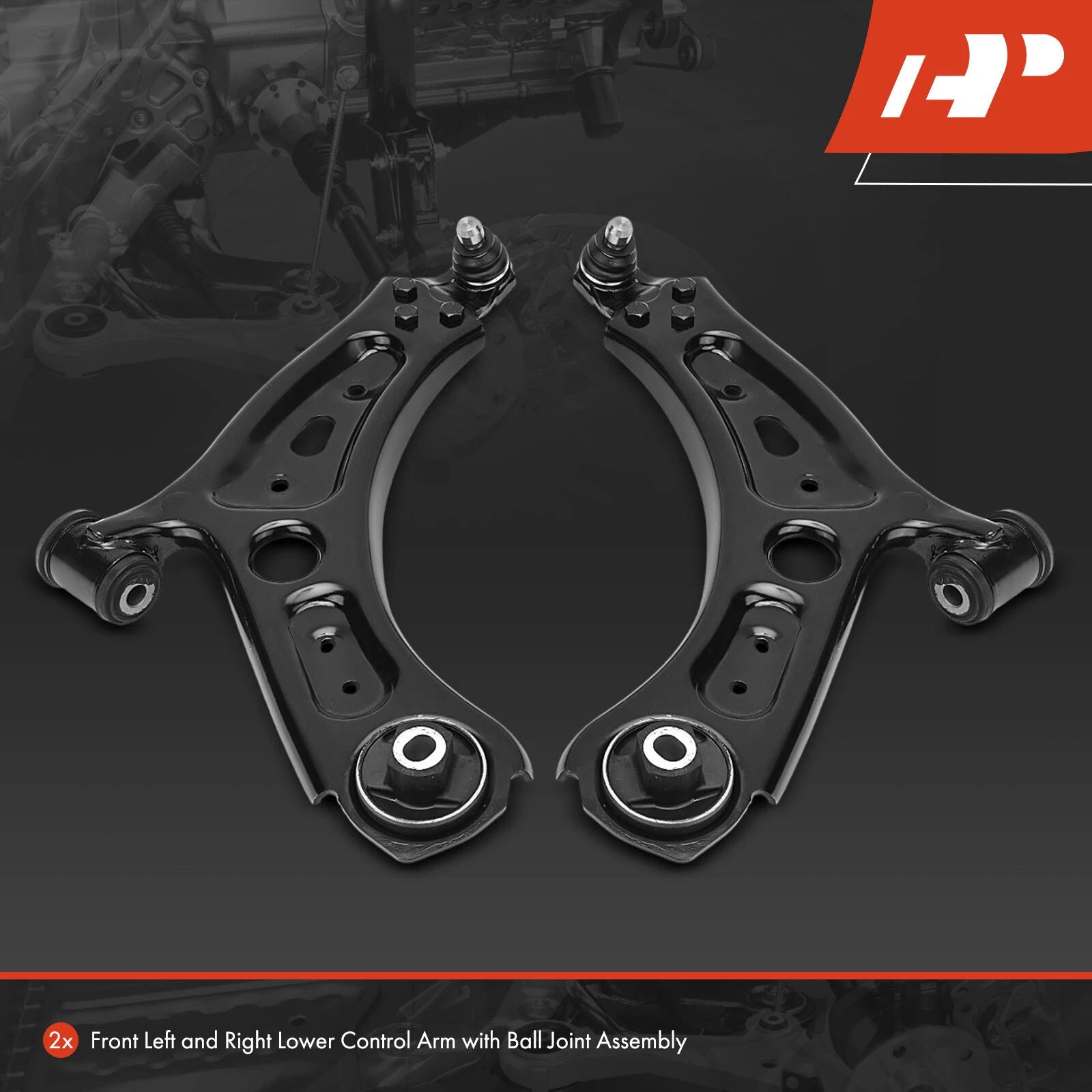2X Front Lower Control Arm with Ball Joint for Jeep Renegade (2015-2023)