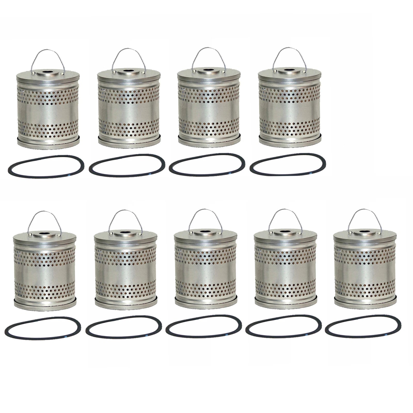 Set of 9 Engine Oil Filters for Wix 51010 (Cartridge Lube Metal Canister)