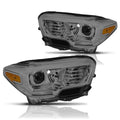 Projector Headlights for Tacoma (2016–2020) Smoked Housing Amber Side