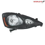 Right Halogen Headlight for Honda Fit Sport (2009–2011) Black