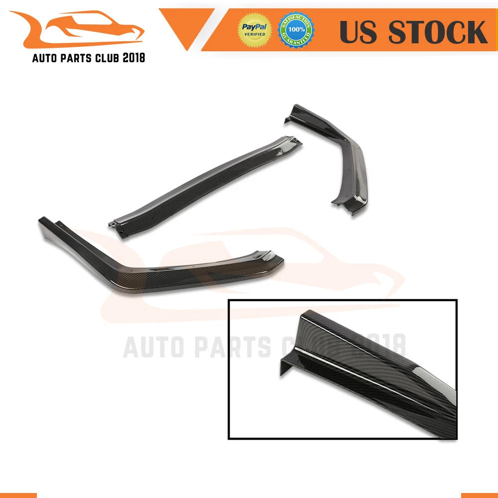3PC Carbon Look Front Lips for Subaru WRX STI Sedan (2015–2021)