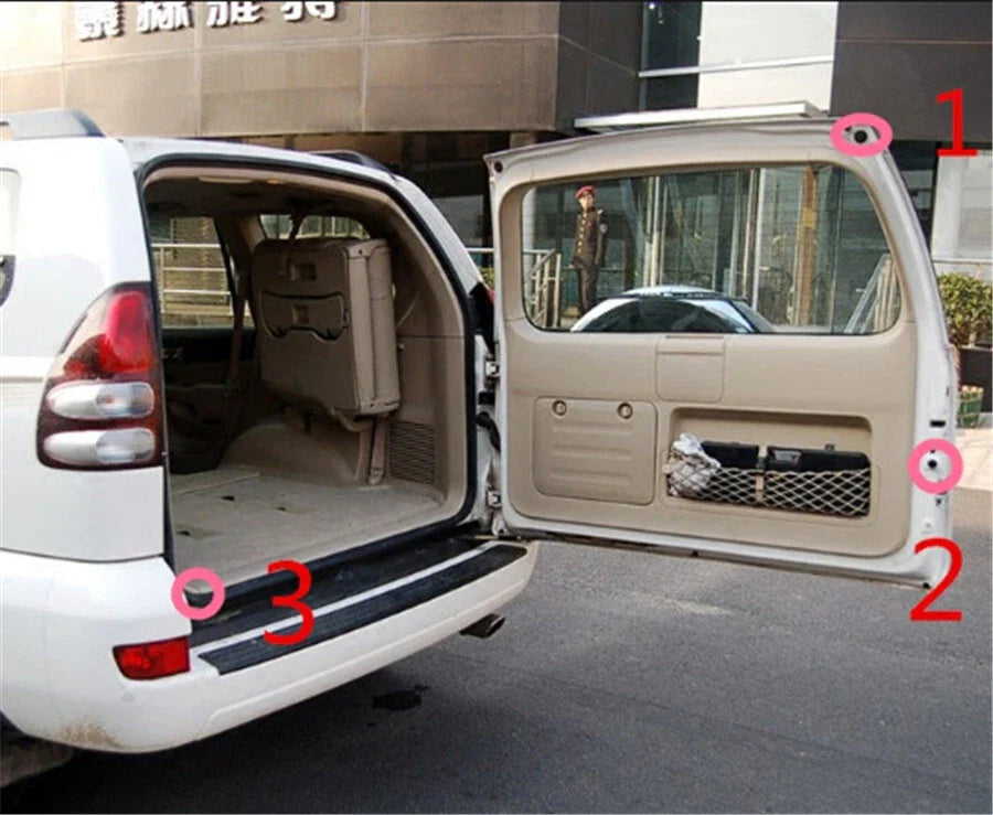 3 Pcs Rear Door Boot Tailgate Cushion Bumper for Toyota Land Cruiser Prado (2003-2009)